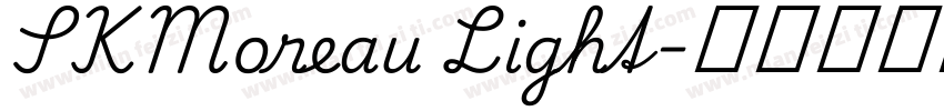 SKMoreau Light字体转换